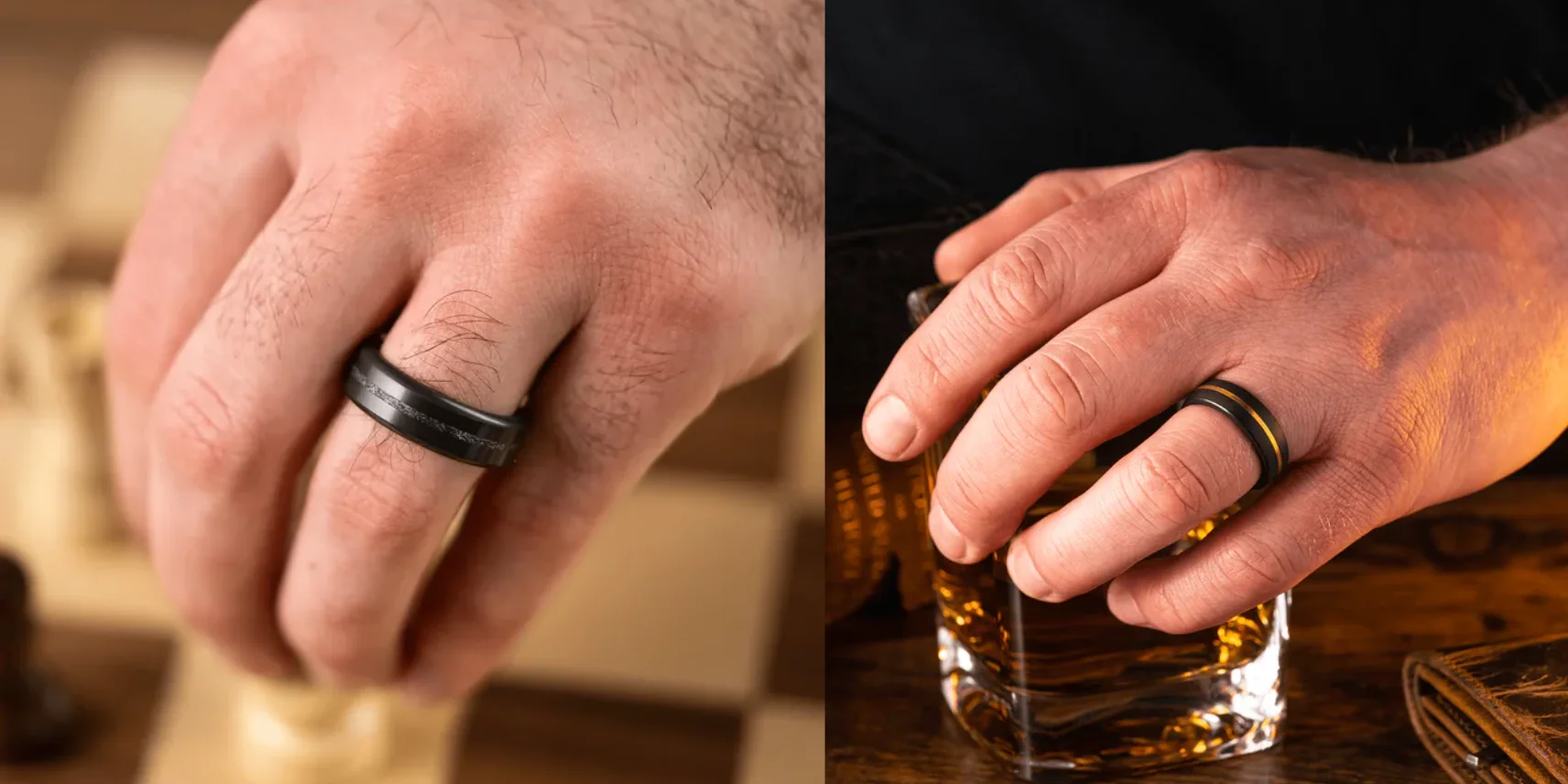 Black Diamond Wedding Band