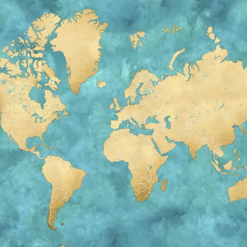 Lexy World Map No Labels